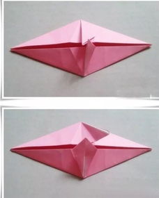 很漂亮的雨伞折纸手工教程图解