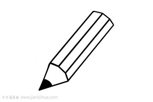 铅笔简笔画亲子活动必备 学习用品简笔画 