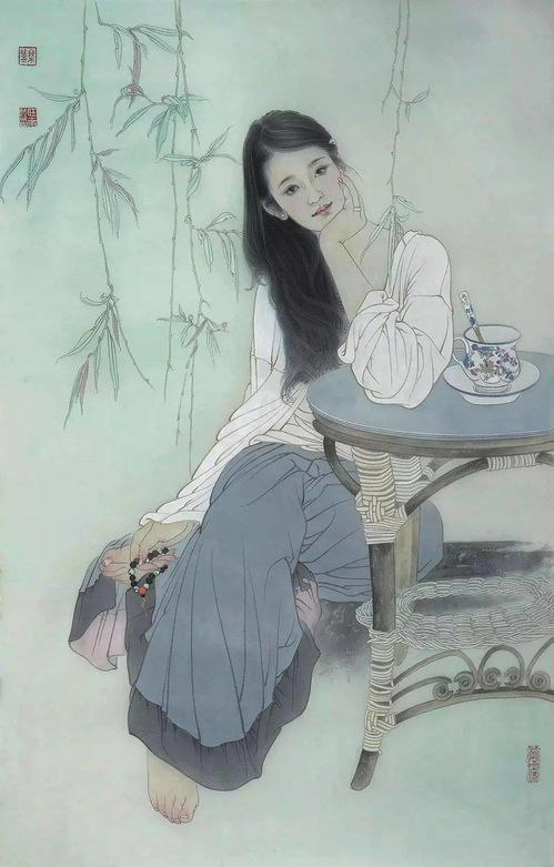 欣赏 很大胆,经济学刚学一半改学画画,凭刻苦自学成名家,画中少女亭亭玉立宛若出水芙蓉