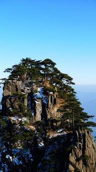 绝美黄山 始信峰 光明顶 雪景 星空