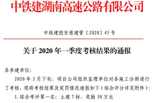 集团要闻 四公司安慈项目在业主单位2020年一季度综合考评中获第一名 