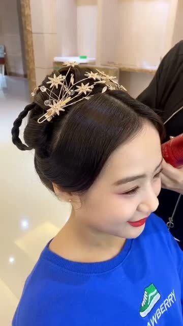 中式新娘发型教程 