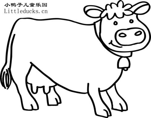 动物简笔画大全 牛的简笔画