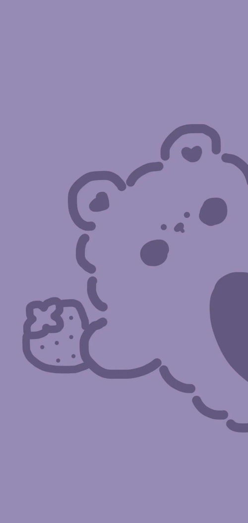 紫色可爱小熊手机壁纸 搜狗图片搜索