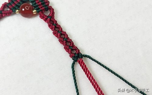 玉石项链绳的编法图解,一款好看典雅的项链绳做法