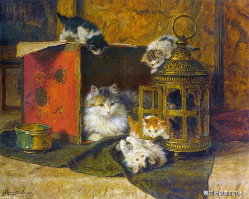 荷兰画猫最好的女画家亨丽埃特动物油画作品欣赏