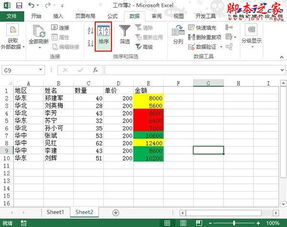 把Excel 2013表格按照单元格颜色进行顺序排序的方法介绍 