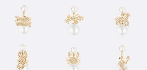 奢侈品迪奥推出12星座珍珠系列耳环,时尚少女被圈粉