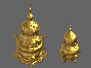 黄金香炉模型设计素材 游戏动漫模型大全 14885565 