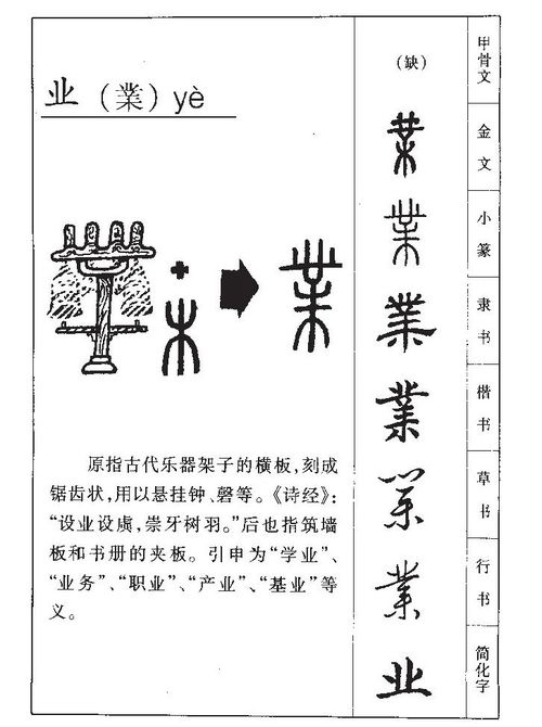 业的意思 业字五行属什么 业字取名的寓意 