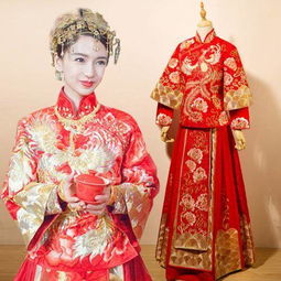 中式婚礼礼服 设计 手绘效果图 又想骗我结婚 