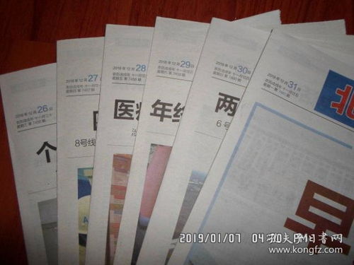 北京晨报 2018年12月26日27日28日29日30日31日六天报纸和合售 包含休刊号 最后一期纸质报 1998.07.20至2018.12.31 时政报纸 