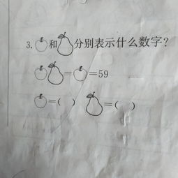 苹果和莉分别表示什么数字 