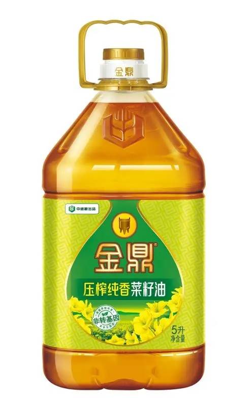 金鼎压榨纯香菜籽油5L非转基因调和油花生油大豆油食用油