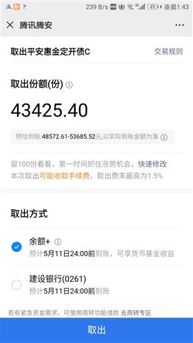 先声明我是小白好不容易等三个月5.1号开放期取出为什么还要手续费1.5 图二 持