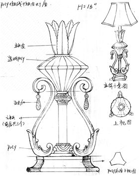 灯具创新设计手绘产品介绍,创意:工业设计产品手绘实录前言