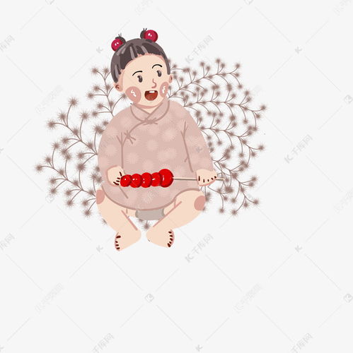 儿童节小女孩吃糖葫芦素材图片免费下载 千库网 