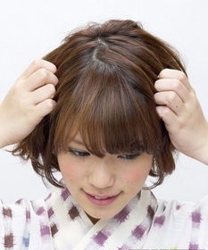 日系短发编发技巧 简单两款打造出淑女发型 