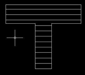 谁会T型楼梯的CAD画法 