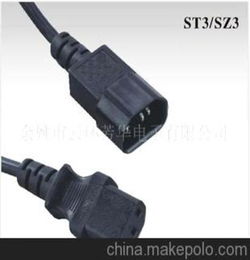 IEC320 C13 C14 C19带插头电源线