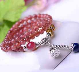 草莓晶的功效与作用 草莓晶戴左手还是右手 七丽时尚网 