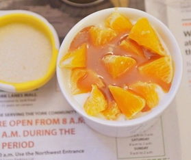 自制焦糖酱甜橙酸奶属于健康营养的下午茶 组图
