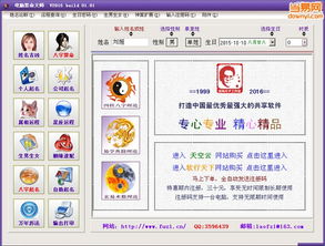 电脑算命大师 算命软件 下载 V2016 当易网 