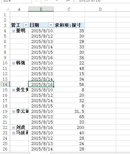 EXCEL如何根据日期天数来计算平均值 