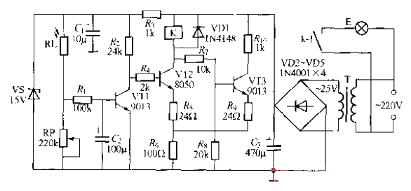 简易光控路灯电路 7