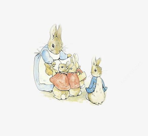 彼得兔 卡通兔子素材 