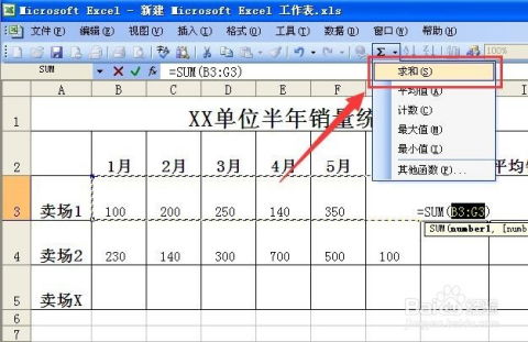 如何利用EXCEL表格求和,并且做成格式化的表格