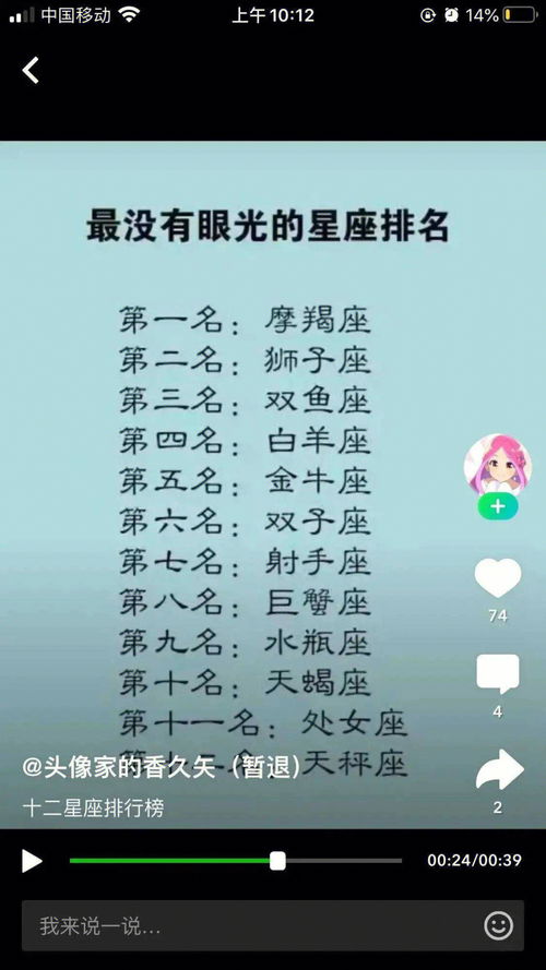 星座分享 看看你是什么 