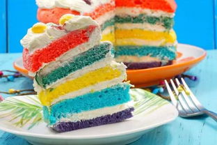 烘焙DIY彩虹生日蛋糕的做法 不会裱花也可以做得很漂亮