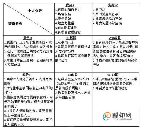 个人swot自我分析图 搜狗图片搜索