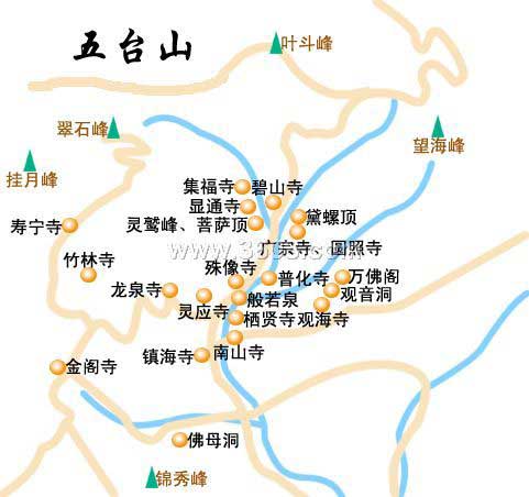 五台山行政地图图片