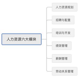 人力资源分为哪六大块？