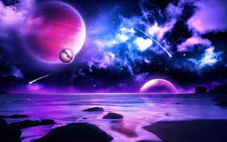 紫色行星壁纸