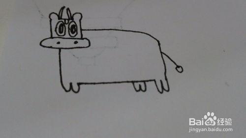 简单简笔画,小牛的画法 