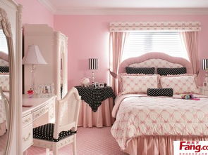 2017粉色公主房卧室的图片 房天下装修效果图 