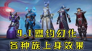 9.0暗影国度板甲幻化巅峰,套装预览与部件幻化 魔兽世界版本前瞻