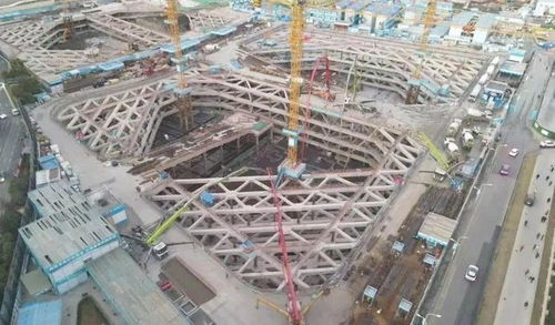 南京华能双子座项目首次实现国内超高层建筑筏板整体跨越