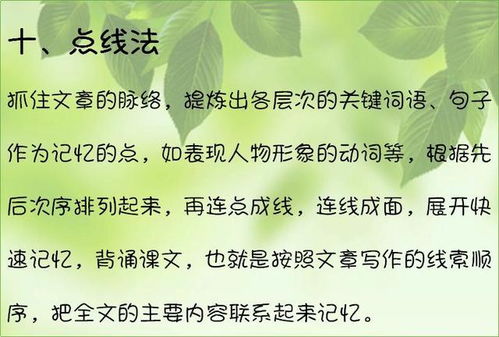 花1分钟看完 掌握背课文的秘诀简单又实效