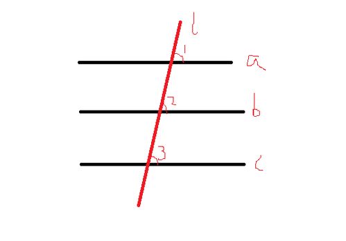 为什么平行于同一直线的两条直线平行 请详细说明 很急 