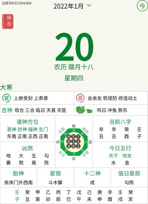 十二生肖每日运势查询 2022.1.20