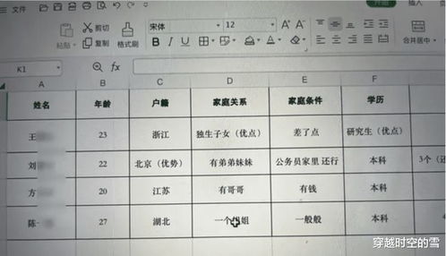 用男友电脑办公,意外发现他列个表格分析我和前任 哈哈哈