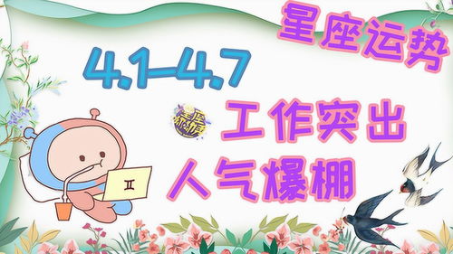 新一周12星座运势4.1 4.7,哪些星座事业顺利自我突破 