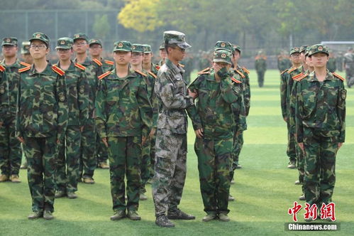 军训首课 拔军姿 难倒不少大学生 