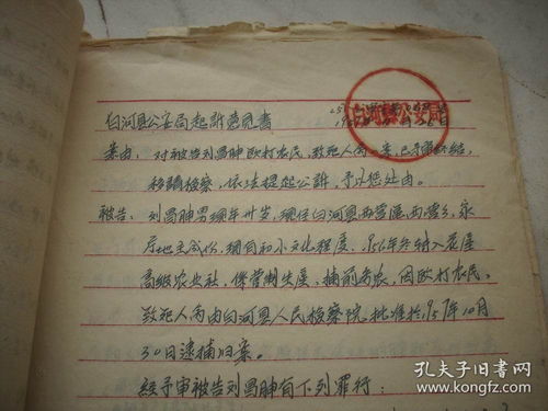 1958年 白河县公安局预审卷 起诉意见书,刑事判决书12面 