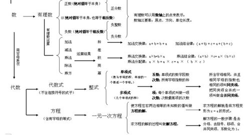 初中代数知识