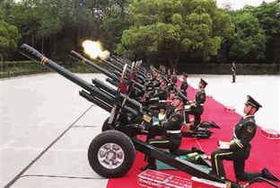 21响迎宾礼炮在上海西郊鸣响